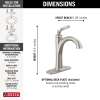 532-SSMPU-DST Woodhurst Single Handle Bathroom Faucet, Stainless