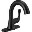 533LF-BLPDMPU Kayra Single Handle Pull Down Bathroom Faucet, Matte Black