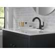 533LF-BLPDMPU Kayra Single Handle Pull Down Bathroom Faucet, Matte Black