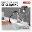 533LF-PDMPU Kayra Single Handle Pull Down Bathroom Faucet, Chrome