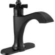 557-BLLPU-DST Dorval Single Handle Bathroom Faucet, Matte Black