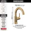 559HAR-CZ-DST Trinsic Single Handle Bathroom Faucet, Champagne Bronze
