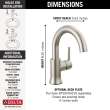 559HAR-SS-DST Trinsic Single Handle Bathroom Faucet, Stainless