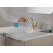 577-CZPD-PR-DST Stryke Single Handle Pull Down Bathroom Faucet, Lumicoat Champagne Bronze