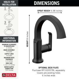 588SH-BL-DST Tetra Single Handle Bathroom Faucet