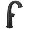 677-BLLHP-DST Stryke Single Handle Mid-Height Bathroom Faucet Less Handle, Matte Black