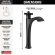 757-BL-DST Dorval Single Handle Vessel Bathroom Faucet
