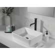 758-BL-DST Trinsic Single Handle Vessel Bathroom Faucet, Matte Black