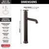 758-RB-DST Trinsic Single Handle Vessel Bathroom Faucet, Venetian Bronze