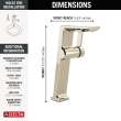 799-PN-PR-DST Pivotal Single Handle Vessel Bathroom Faucet, Lumicoat Polished Nickel