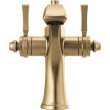 856-CZ-DST Dorval Two Handle Single Hole Monoblock Bathroom Faucet, Champagne Bronze