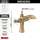 857-GS-DST Dorval Two Handle Single Hole Monoblock Bathroom Faucet, Champagne Bronze and Porcelain
