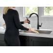 9113TV-BL-DST Essa VoiceIQ Single Handle Pull Down Faucet with Touch2O Technology, Matte Black