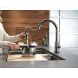 9159T-KS-DST Trinsic Single Handle Pull Down Kitchen Faucet with Touch, Black Stainless