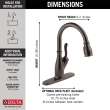 9178TV-RB-DST Leland VoiceIQ Single Handle Pull Down Faucet with Touch2O Technology, Venetian Bronze