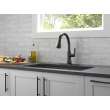 9179-BL-DST Coranto Single Handle Pull Down Kitchen Faucet, Matte Black