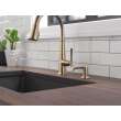 9182-CZ-PR-DST Emmeline Single Handle Pull Down Kitchen Faucet, Lumicoat Champagne Bronze