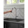 9182T-AR-PR-DST Emmeline Single Handle Pull Down Kitchen Faucet with Touch2O Technology, Lumicoat Arctic Stainless