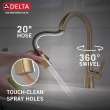 9191-CZ-PR-DST Monrovia Single Handle Pull Down Kitchen Faucet, Lumicoat Champagne Bronze