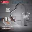 9191T-AR-PR-DST Monrovia Single Handle Pull Down Kitchen Faucet with Touch2O Technology