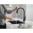 9191T-BL-DST Monrovia Single Handle Pull Down Kitchen Faucet with Touch2O Technology, Matte Black