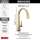 9191T-CZ-PR-DST Monrovia Single Handle Pull Down Kitchen Faucet with Touch2O Technology, Lumicoat Champagne Bronze