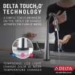 9191T-PR-DST Monrovia Single Handle Pull Down Kitchen Faucet with Touch2O Technology, Lumicoat Chrome
