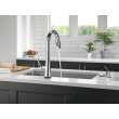 9191T-PR-DST Monrovia Single Handle Pull Down Kitchen Faucet with Touch2O Technology, Lumicoat Chrome