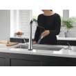 9191T-PR-DST Monrovia Single Handle Pull Down Kitchen Faucet with Touch2O Technology, Lumicoat Chrome