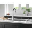 9191T-PR-DST Monrovia Single Handle Pull Down Kitchen Faucet with Touch2O Technology, Lumicoat Chrome