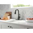 9678-BL-DST Leland Single Handle Pull Down Bar or Prep Faucet, Matte Black