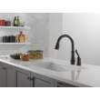978-BLWE-DST Leland Single Handle Pull Down Kitchen Faucet, Matte Black