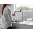 9976-AR-PR-DST Stryke Single Handle Pull Down Bar or Prep Faucet, Lumicoat Arctic Stainless