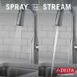 9976-AR-PR-DST Stryke Single Handle Pull Down Bar or Prep Faucet, Lumicoat Arctic Stainless