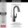 9976-BL-DST Stryke Single Handle Pull Down Bar or Prep Faucet, Matte Black