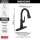 9979T-BL-DST Coranto Single Handle Pull Down Bar or Prep Faucet with Touch2O Technology, Matte Black