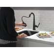 9982T-BL-DST Emmeline Single Handle Pull Down Bar or Prep Faucet with Touch2O Technology, Matte Black