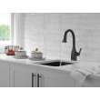9983T-BL-DST Mateo Single Handle Pull Down Bar or Prep Faucet with Touch2O Technology, Matte Black