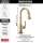 9990T-CZ-DST Broderick Single Handle Pull Down Bar or Prep Faucet with Touch2O Technology, Champagne Bronze