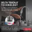 9991T-AR-PR-DST Monrovia Single Handle Pull Down Bar or Prep Faucet with Touch2O Technology, Lumicoat Arctic Stainless
