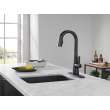 9991T-BL-DST Monrovia Single Handle Pull Down Bar or Prep Faucet with Touch2O Technology, Matte Black