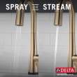 9991T-CZ-PR-DST Monrovia Single Handle Pull Down Bar or Prep Faucet with Touch2O Technology, Lumicoat Champagne Bronze