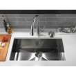 9182-AR-PR-DST Emmeline Single Handle Pull Down Kitchen Faucet, Lumicoat Arctic Stainless