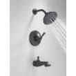 T14456-BLLHP Dorval Monitor 14 Series Shower Trim Less Handle, Matte Black