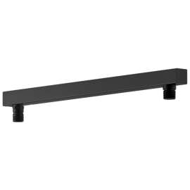 RP100815BL Universal Showering Components Angular Overhead Shower Arm, Matte Black
