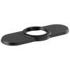 RP100844BL Broderick Escutcheon and Gasket, Matte Black