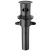 RP101631BL Other Plastic Push Pop with Overflow, Matte Black