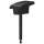 RP90913BL Ashlyn Lift Rod and Finial, Matte Black