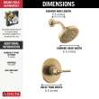 T14235-CZ SAYLOR Monitor 14 Series Shower Trim, Champagne Bronze