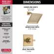 T14251-CZ-WE Dryden Monitor 14 Series Shower Trim, Champagne Bronze